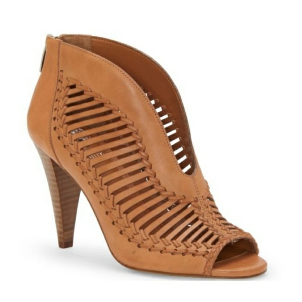 Vince Camuto brown leather caged sandle kip - Picture 1 of 5